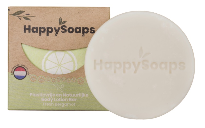 Happy Soaps Body Lotion Bar - Fresh Bergamot