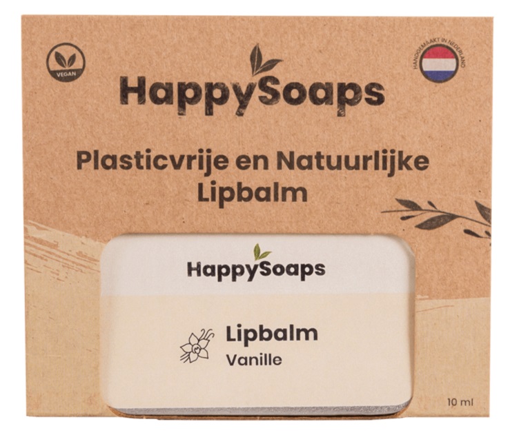 Happy Soaps Plasticvrije en Natuurlijke Lipbalm - Vanille