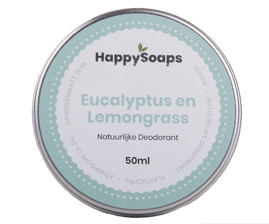 Happy Soaps Natuurlijke Deodorant - Eucalyptus en Lemongrass
