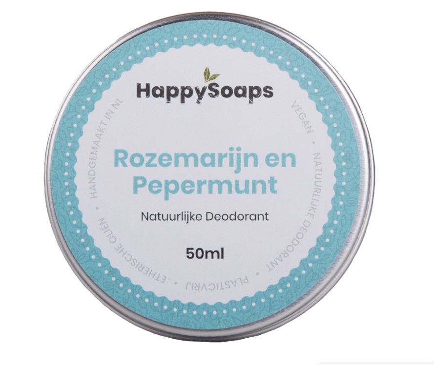 Happy Soaps Natuurlijke Deodorant - Rozemarijn en Pepermunt