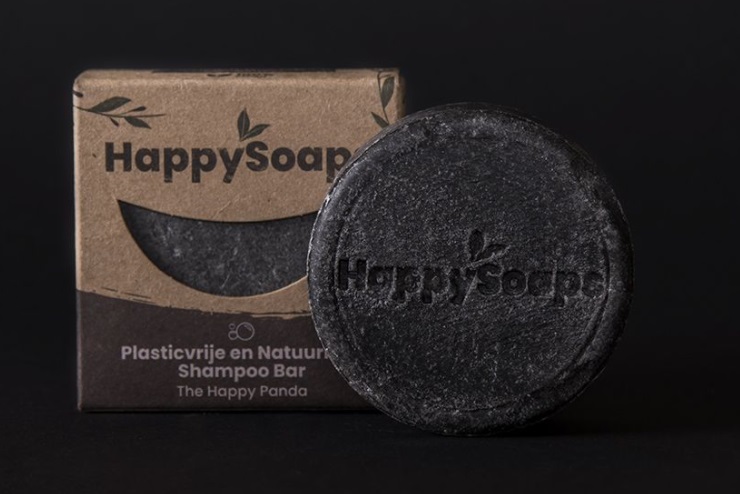 Happy Soaps Shampoo Bar - Charming Charcoal & Sweet Sandal 