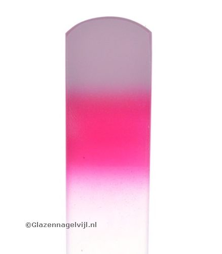 Glazen Voetvijl, wit/roze
