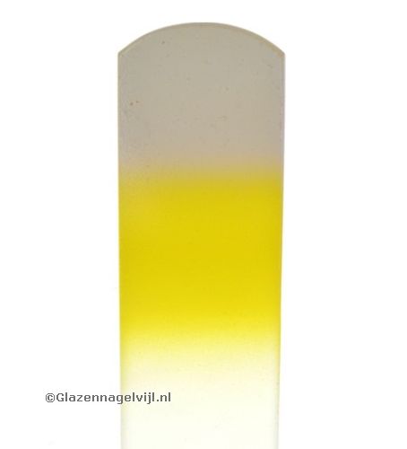 Glazen Voetvijl, wit/geel
