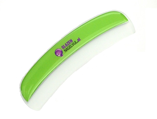 Nagelvijl Curved met handgreep - Groen