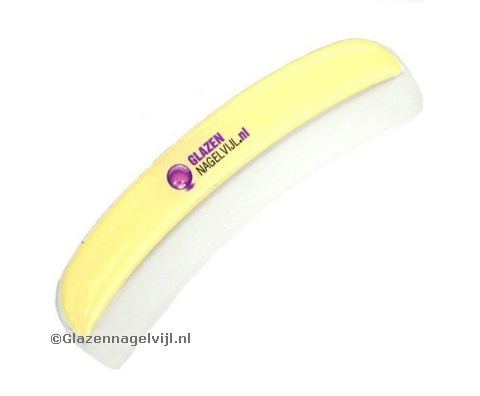 Nagelvijl Curved met handgreep - Creme