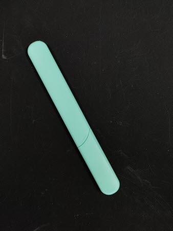 Nagelvijl met Turquoise Hard Case - Duurzame Glazen Nagelvijl