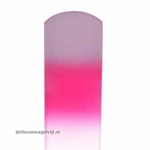 Glazen Voetvijl, wit/roze