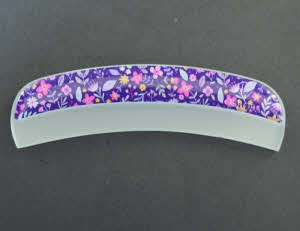 Nagelvijl Curved met handgreep - Purple Flowers