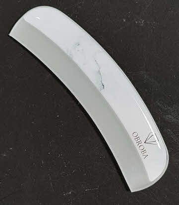 Nagelvijl Curved met Handgreep - Marmer | Luxe Glazen Vijl met Elegante Marmerprint
